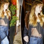 Jennifer Lawrence aparece com mais uma roupa transparente e reveladora em Paris