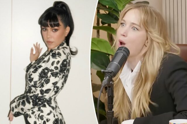 Jennifer Lawrence lamenta sua escavação 'insana' de Kourtney Kardashian
