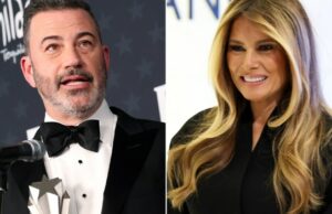 Jimmy Kimmel critica ‘Melania’ Doc como ‘suborno de US $ 75 milhões que a Amazon fez para ela’, recusa-se a acreditar que Donald Trump gosta do filme: ‘Ele viu os primeiros oito minutos e adormeceu’ Jimmy Kimmel critica 'Melania' Doc como 'suborno de US $ 75 milhões que a Amazon fez para ela', recusa-se a acreditar que Donald Trump gosta do filme: 'Ele viu os primeiros oito minutos e adormeceu'