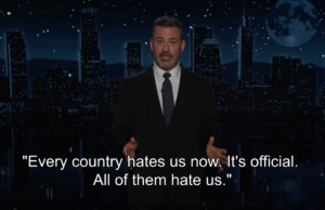 Jimmy Kimmel recapitula o primeiro ano da presidência de Trump com montagem embaraçosa Jimmy Kimmel recapitula o primeiro ano da presidência de Trump com montagem embaraçosa