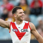 O meio-campista do Sydney Swans, Taylor Adams.