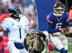 John Harbaugh assistindo ao filme de Jaxson Dart e Cam Ward enquanto surge uma questão-chave na busca de treinador John Harbaugh assistindo ao filme de Jaxson Dart e Cam Ward enquanto surge uma questão-chave na busca de treinador