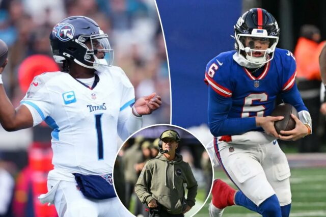 John Harbaugh assistindo ao filme de Jaxson Dart e Cam Ward enquanto surge uma questão-chave na busca de treinador
