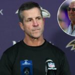 O técnico do Baltimore Ravens, John Harbaugh, falando em entrevista coletiva.