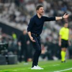 Xabi Alonso na linha lateral na derrota na final da Supertaça de Espanha