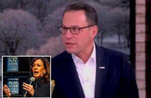 Josh Shapiro rejeita a afirmação de que seu livro é uma resposta às críticas de Harris em ‘The View’ Josh Shapiro de terno e óculos