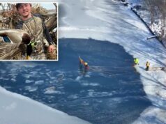 Jovem caçador morre resgatando seu cachorro quando ele caiu no gelo em um lago congelado Kitterman morreu durante uma viagem de caça ao ganso com seus amigos.