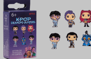 ‘KPop Demon Hunters’ entra na tendência do Blind Box com novos pins de ‘Mystery Box’ Funko Pop! Por Loungefly K-Pop Demon Hunters Mystery Box Pin