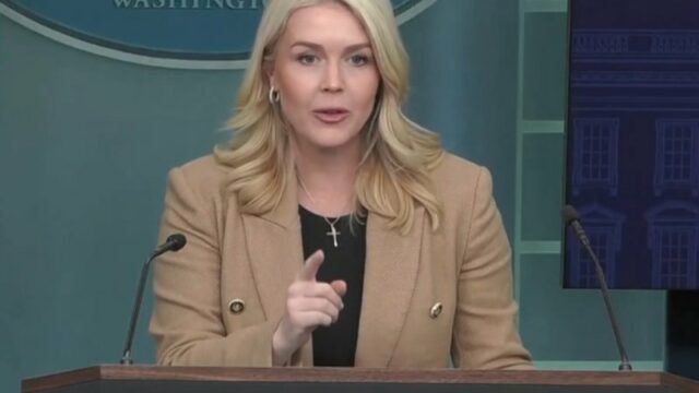 Karoline Leavitt critica jornalista por questão do ICE: ‘Hack de esquerda’
