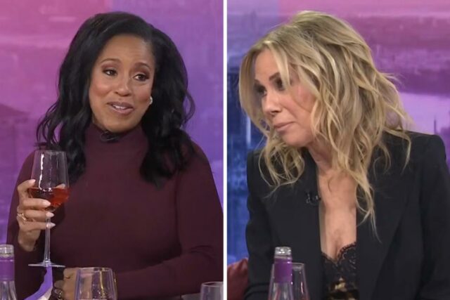 Kathie Lee Gifford reage ao choro de Sheinelle Jones no Kathie Lee Gifford reage ao choro de Sheinelle Jones no primeiro episódio de ‘Today With Jenna & Sheinelle’: “Você é uma linda chorona… vamos beber”