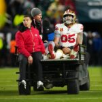 Kittle foi eliminado com lesão no tendão de Aquiles no jogo dos 49ers contra os Eagles
