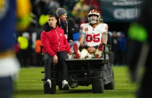 George Kittle, do 49ers, entra em contato com os fãs no Instagram após lesão no final da temporada Kittle foi eliminado com lesão no tendão de Aquiles no jogo dos 49ers contra os Eagles