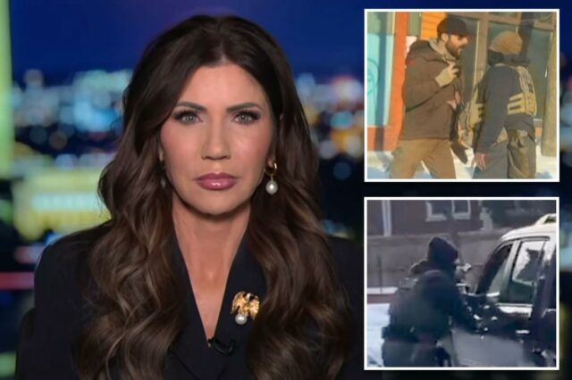 Kristi Noem rebate os 'radicais' que pedem que ela renuncie por causa dos tiroteios mortais em Minneapolis: 'Apenas fazendo meu trabalho'
