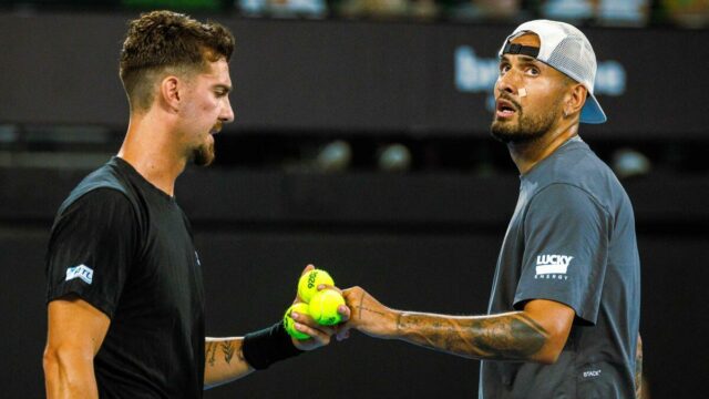 Kyrgios e Kokkinakis vitoriosos no emocionante retorno de 'Special Ks' Kyrgios e Kokkinakis vitoriosos no emocionante retorno de 'Special Ks' em Brisbane