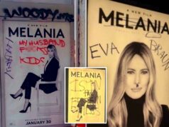 LA admite parar ônibus com anúncios de ‘Melania’ após vandalismo vulgar contra a primeira-dama LA admite parar ônibus com anúncios de 'Melania' após vandalismo vulgar contra a primeira-dama