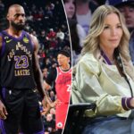 LeBron James durante a derrota do Lakers para o Clippers em 22 de janeiro de 2026.