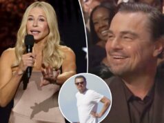 Leonardo DiCaprio assado para férias em iate com Jeff Bezos durante momento assustador do Critics Choice Awards Leonardo DiCaprio assado para férias em iate com Jeff Bezos durante momento assustador do Critics Choice Awards