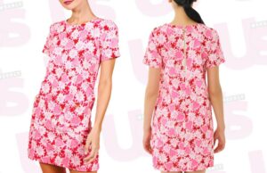 Lilly Pulitzer acaba de reviver uma estampa vintage perfeita para o Dia dos Namorados HAMBURGO, ALEMANHA - 03 DE JUNHO: Louisa Theresa Grass usando vestido midi verde Zero Fashion, bolsa de couro Bottega Veneta amarela e chinelos Hermes brancos em 03 de junho de 2021 em Hamburgo, Alemanha. (Foto de Jeremy Moeller/Getty Images)