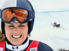 Lindsey Vonn apaga vídeo durante corrida da Copa do Mundo antes das Olimpíadas de Inverno acidente de lindsey vonn 1