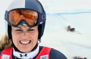 Lindsey Vonn apaga vídeo durante corrida da Copa do Mundo antes das Olimpíadas de Inverno acidente de lindsey vonn 1