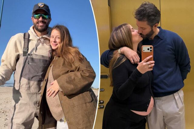 Lo Bosworth, ex-aluna de 'The Hills', dá à luz o primeiro filho com o marido Dom Natale
