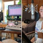 Madison Beer fazendo música - nos bastidores