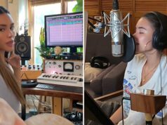 Madison Beer fazendo música para comemorar seu novo álbum ‘Locket’ Madison Beer fazendo música - nos bastidores