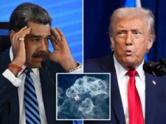 Maduro diz que Venezuela está “pronta” para conversar sobre tráfico de drogas com os EUA após ataques da CIA O presidente venezuelano, Nicolás Maduro, com as mãos na cabeça, sentado diante de um microfone.