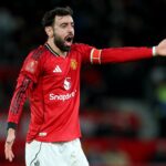 Bruno Fernandes jogando contra o Brighton