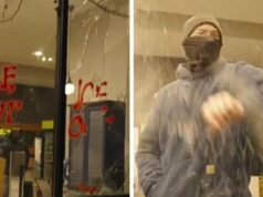 Manifestantes anti-ICE causam estragos fora do hotel onde os federais supostamente estariam hospedados, em vídeo 012626_border_patrol_hotel_break_in_kal_v2