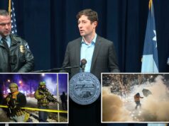 Manifestantes anti-ICE de Minneapolis lançam fogos de artifício e pedras contra policiais após tiro de migrante venezuelano Manifestantes anti-ICE de Minneapolis lançam fogos de artifício e pedras contra policiais após tiro de migrante venezuelano