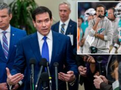 Marco Rubio terá muitos empregos – mas impõe limites ao técnico principal, GM do Miami Dolphins O secretário de Estado, Marco Rubio, fala à imprensa ao lado do secretário de Defesa, Pete Hegseth, após um briefing sobre a Venezuela no Capitólio dos EUA.
