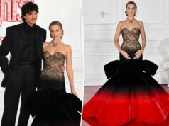 Margot Robbie arrasa com um impressionante vestido vermelho e preto ao lado de Jacob Elordi na estreia de ‘O Morro dos Ventos Uivantes’ Margot Robbie arrasa com um impressionante vestido vermelho e preto ao lado de Jacob Elordi na estreia de 'O Morro dos Ventos Uivantes'
