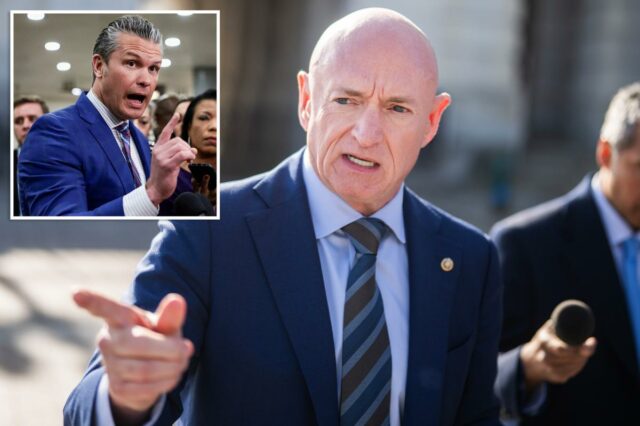 Mark Kelly processa Pete Hegseth para impedir corte salarial 'inconstitucional' e censura
