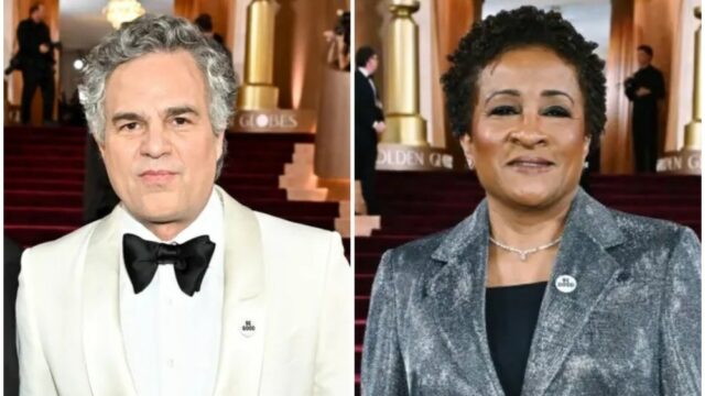 Mark Ruffalo e Wanda Sykes usam broches de 'Be Good' e 'ICE Out' no Globo de Ouro em homenagem a Renée Macklin Good, mãe morta por agente do ICE
