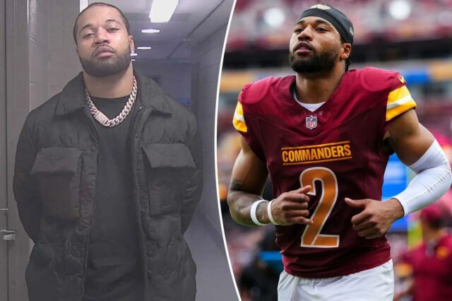 Marshon Lattimore dos comandantes é preso sob acusação de porte O cornerback do Washington Commanders, Marshon Lattimore, foi preso sob a acusação de porte de armas escondidas e manuseio indevido de armas de fogo em um veículo motorizado em Lakewood, Ohio, na quarta-feira, 7 de janeiro de 2026, de acordo com registros policiais.