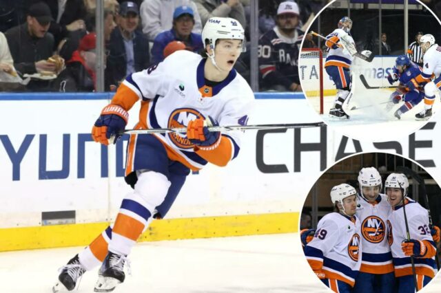 Matthew Schaefer apóia suas palavras para levar os Islanders à Matthew Schaefer apóia suas palavras para levar os Islanders à varredura do Rangers na temporada