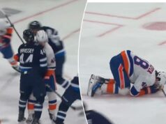 Matthew Schaefer retirado do gelo por um observador de concussão em potencial pesadelo dos ilhéus Matthew Schaefer foi derrubado no primeiro período na noite de terça-feira.