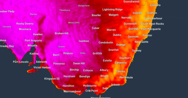 Melbourne deve atingir temperaturas de 40 graus enquanto os estados do leste sofrem com a onda de calor
