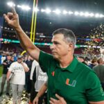 Miami Hurricanes head coach Mario Cristobal