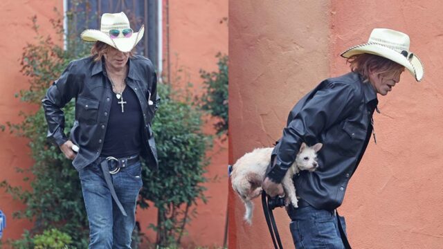 Mickey Rourke se hospeda em um hotel em West Hollywood Mickey Rourke parecendo frágil nas costas