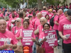 Milhares de profissionais de saúde em greve em Victoria Mais de 10.000 profissionais de saúde entrarão em greve na próxima semana em Victoria, forçando o fechamento de leitos hospitalares e o cancelamento de cirurgias.