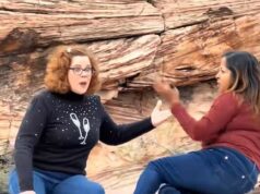 Mulher intrometida grita insultos a turista italiano durante uma disputa mesquinha por causa de um local para selfies no deslumbrante Red Rock Canyon Uma mulher foi considerada a ¿primeira Karen de 2026¿ após sua explosão explosiva com um turista