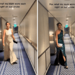 Mulher revela vestidos de navio de cruzeiro da mãe, internet tem a mesma pergunta