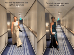 Mulher revela vestidos de navio de cruzeiro da mãe, internet tem a mesma pergunta Mulher revela vestidos de navio de cruzeiro da mãe, internet tem a mesma pergunta