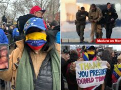 Mulher venezuelana queimada por forças pró-Maduro durante protestos implora ao juiz de Nova York que prenda o ditador ‘o maior tempo possível’ Mulher venezuelana queimada por forças pró-Maduro durante protestos implora ao juiz de Nova York que prenda o ditador 'o maior tempo possível'