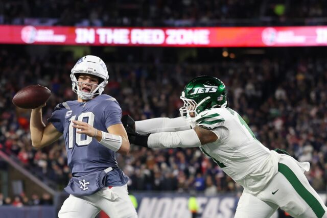 The NFL announced a punishment after an incident involving Drake Maye.