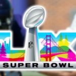 NFL bloqueará comerciais de mercado de previsão do Super Bowl. “Logotipo do Super Bowl LIX apresentando o Troféu Lombardi com arte colorida com tema de Seattle, ladeado por jogadores de futebol desfocados ao fundo.”