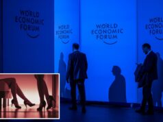 Negócio arriscado: Trabalhadores do sexo em Davos vêem a demanda disparar durante o Fórum Econômico Mundial pernas femininas vistas em silhueta