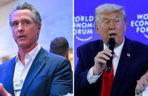 Gavin Newsom verifica os fatos mais recentes da verdade sobre o discurso social de Trump: ‘Não posso acreditar que isso é vida real’ Newsom critica Trump por supostamente bloquear sua aparição no Fórum Econômico Mundial: ‘Quão fraco e patético’